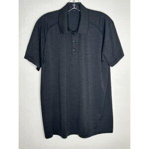 Lululemon Polo Shirt Mens Medium Golf Performance Stretch Athletic Training Golf